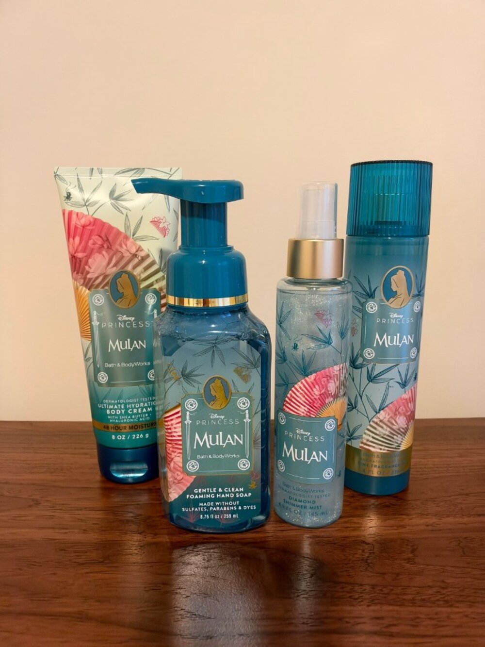 Bath & Body Works Disney Princess Mulan 4-Piece Set NEW